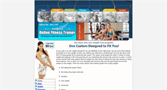 Desktop Screenshot of onlinefitnesstrainer.com